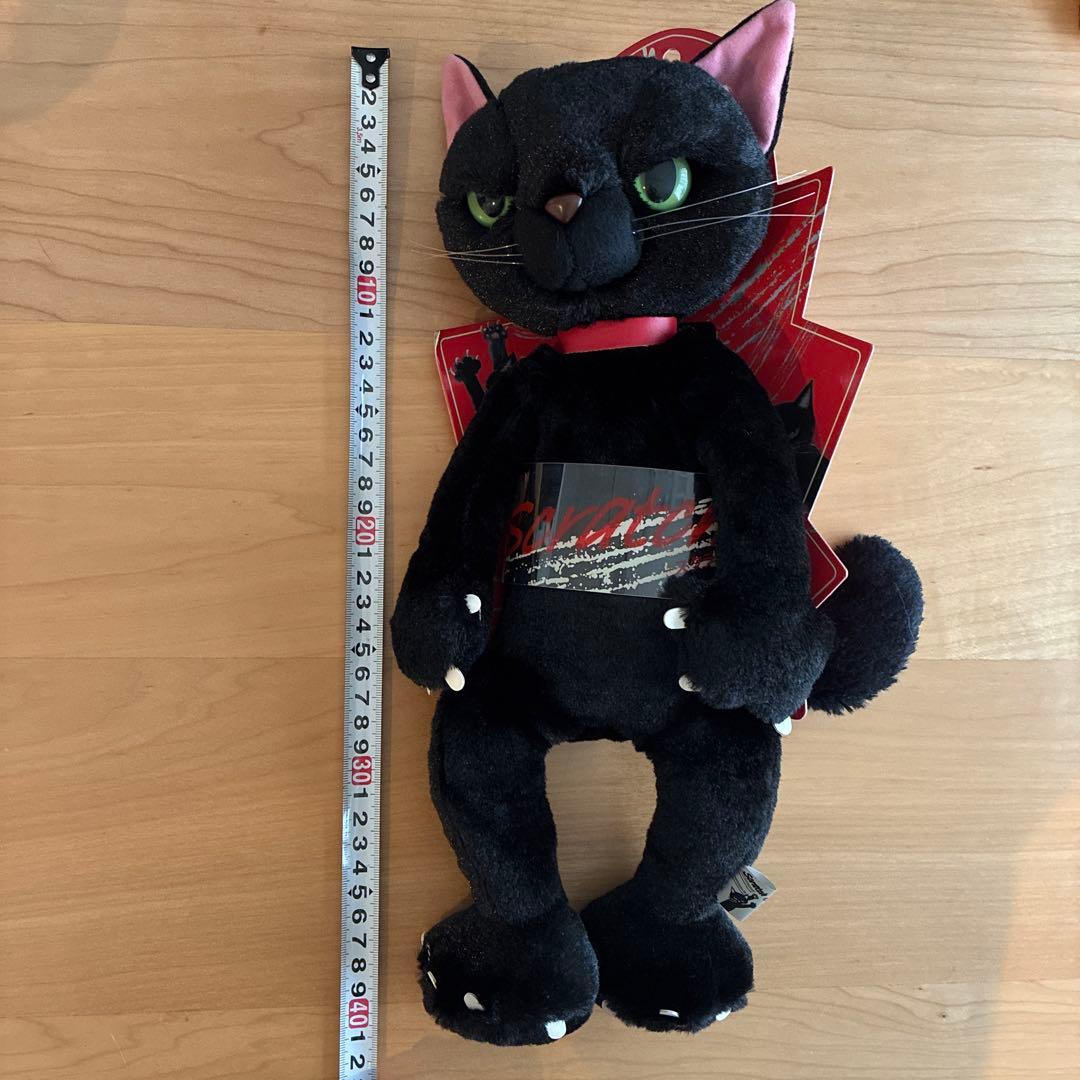 内藤デザイン研究所　スクラッチ　黒猫ぬいぐるみL