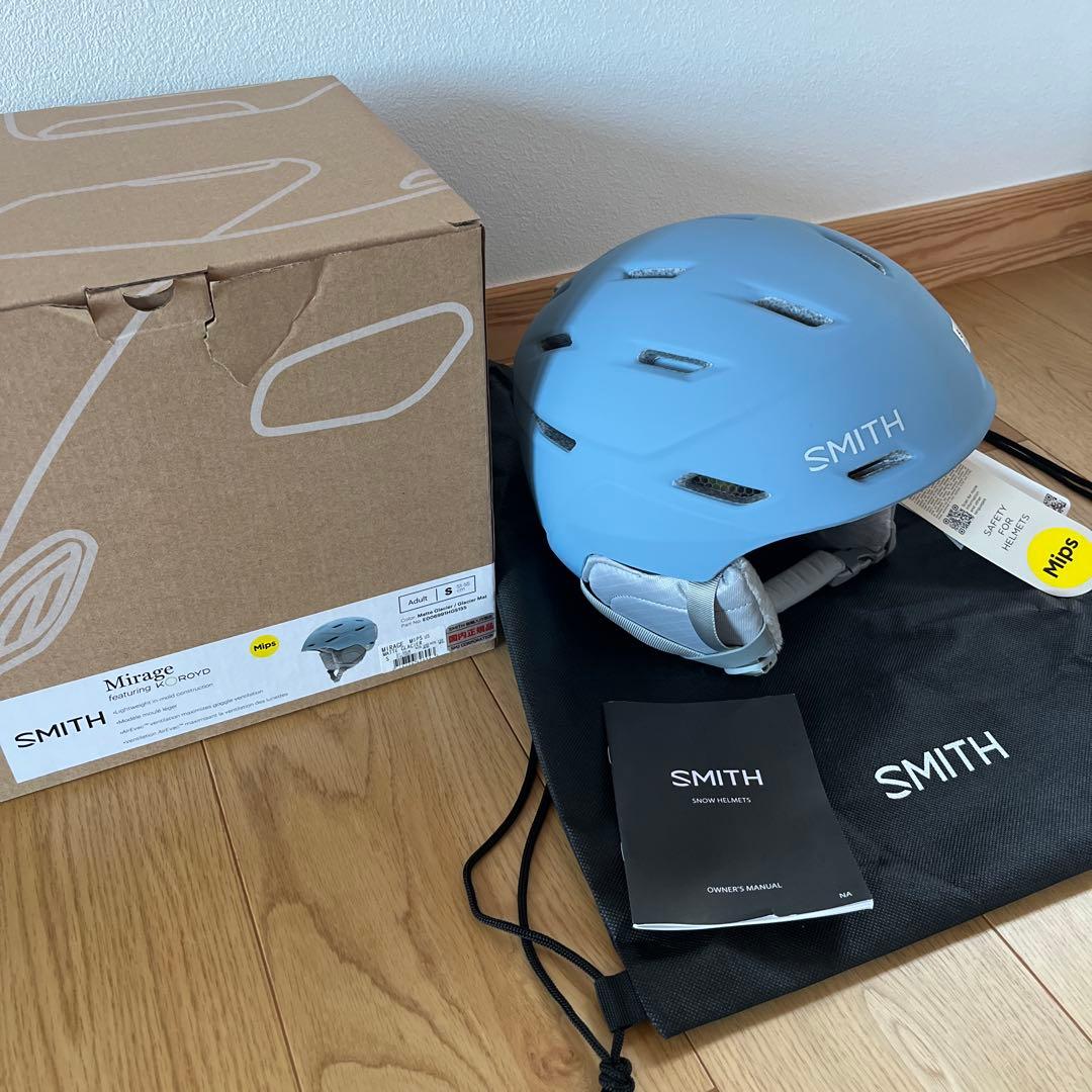 [美品]SMITH Mirage スノーヘルメット Sサイズ