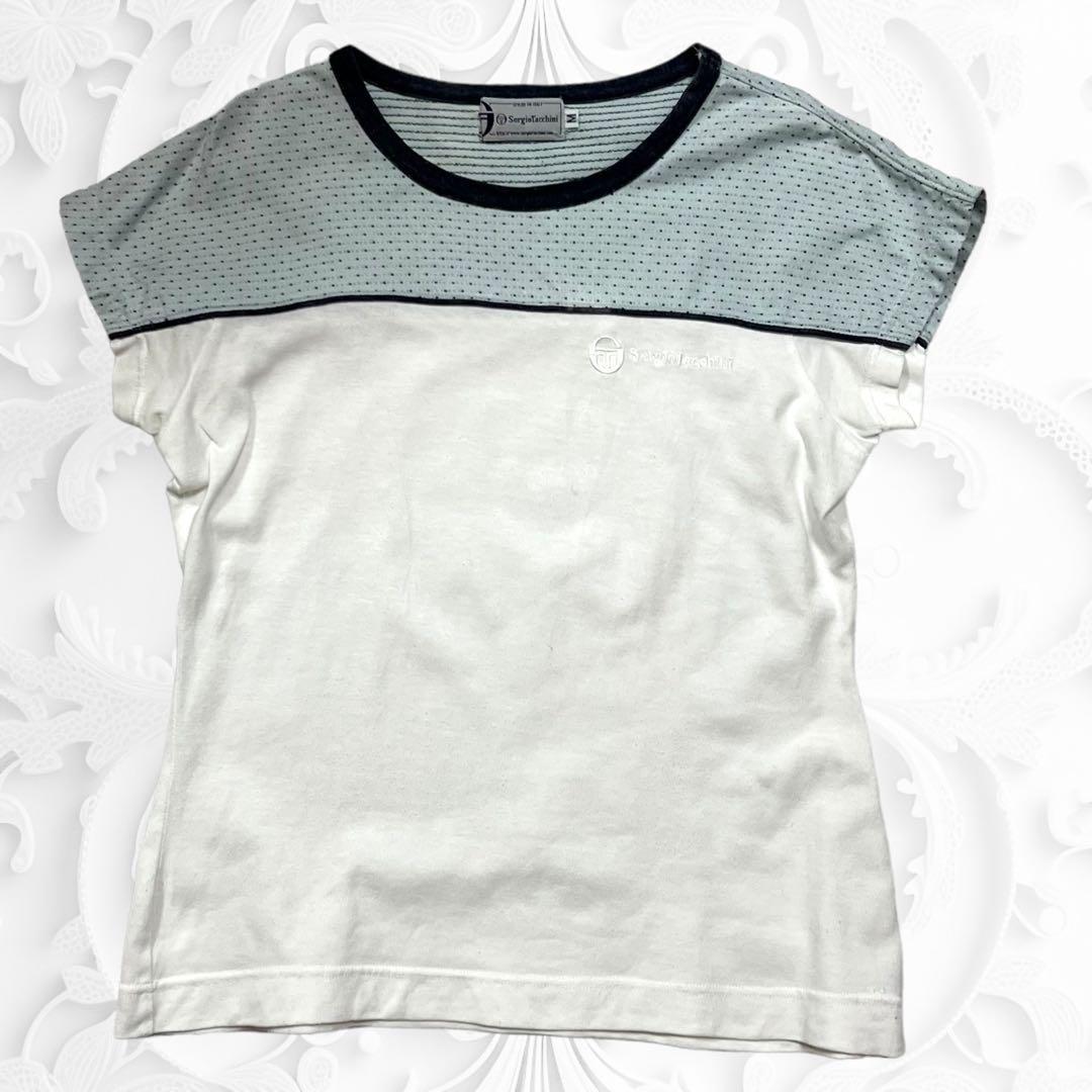 超希少　セルジオタッキーニ　テニスウエア Tシャツ 90'sヴィンテージ　ロゴ