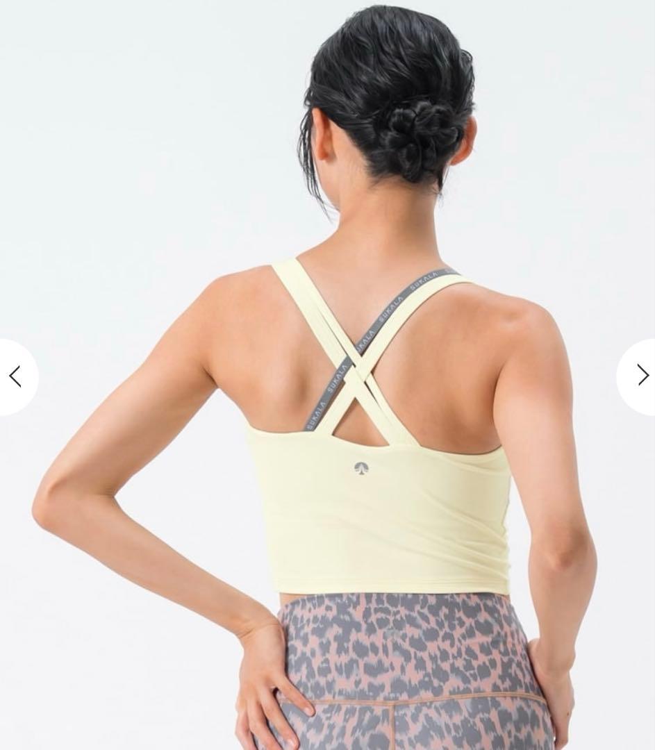 【SUKALA】　ベーシッククロスロゴブラトップペールイエロー　L 新品