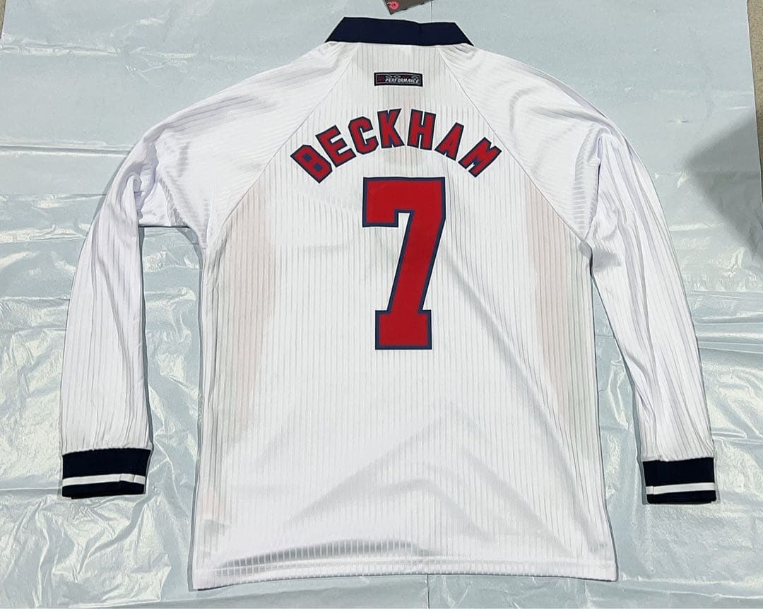 ベッカム 1998年イングランド代表ユニフォーム　L シャツ