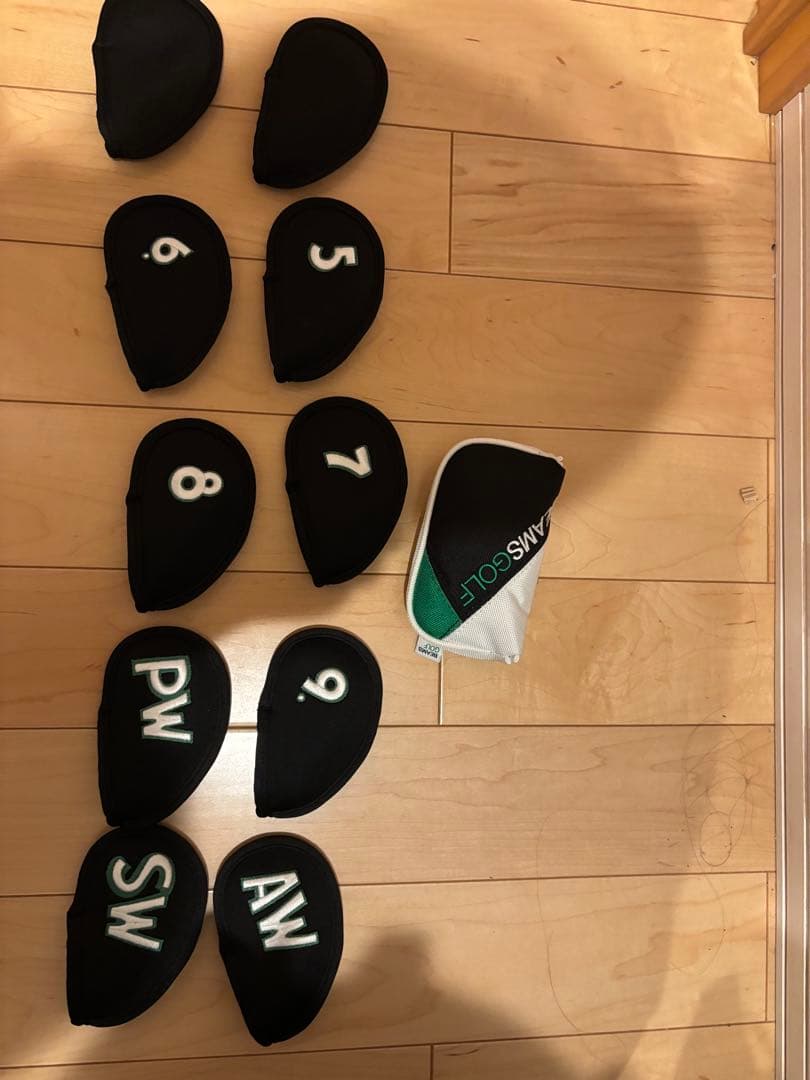 BEAMS GOLF キャディバッグ ブラック ヘッドカバー付き