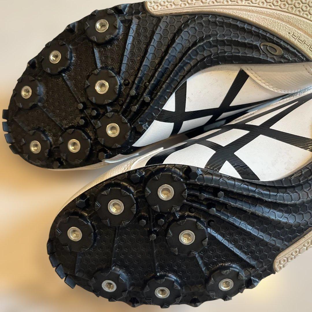 アシックス 陸上競技用スパイクシューズ 25.0cm 白 EFFORT13
