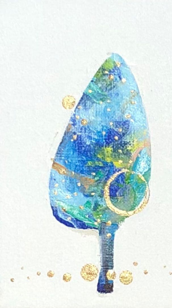 【Re】様油絵　原画　一点物　北欧　樹　アート　インテリア　SM