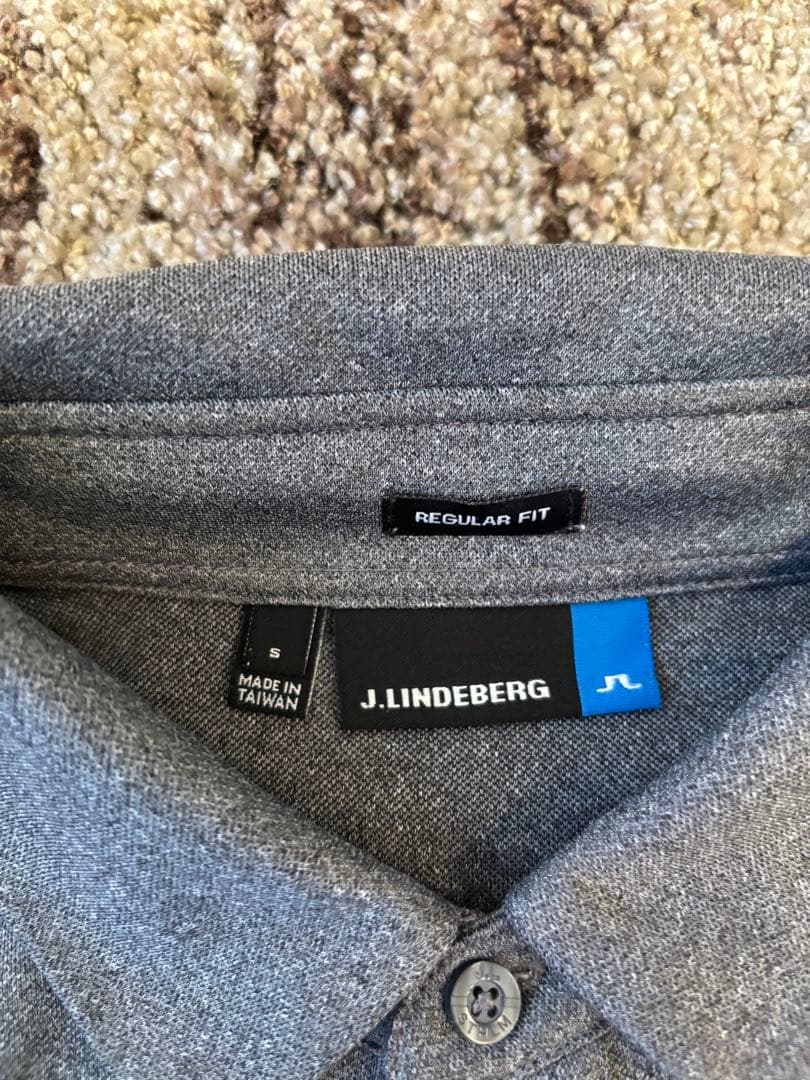 【未使用品】J.LINDEBERG グレー ポロシャツ Sサイズ