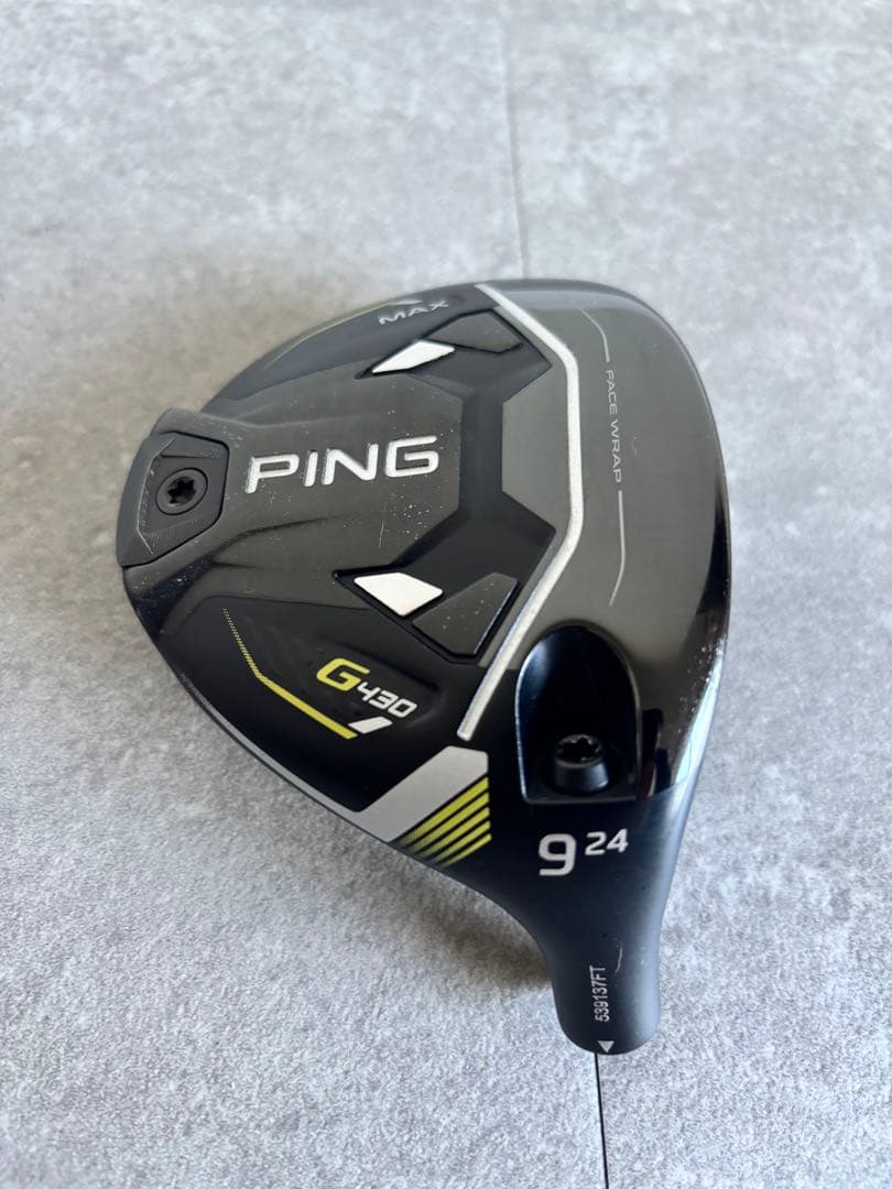超希少 PING G430 MAX 9W 24度 ヘッド単品 カバー付
