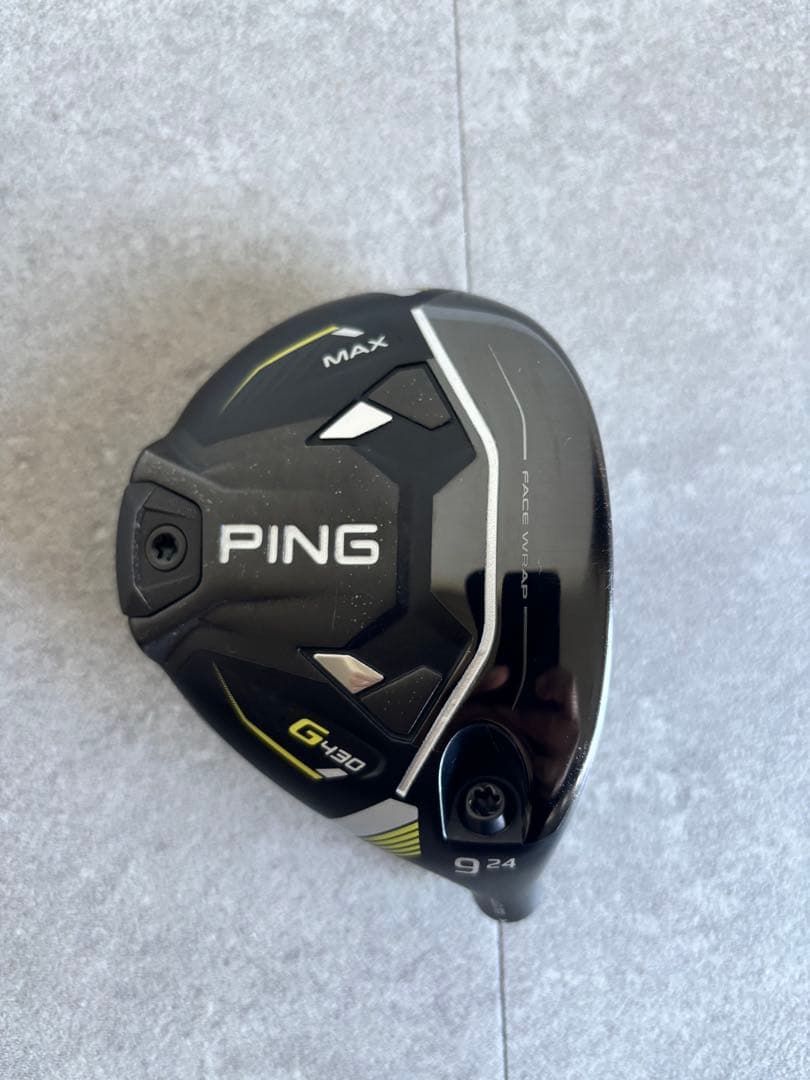 超希少 PING G430 MAX 9W 24度 ヘッド単品 カバー付