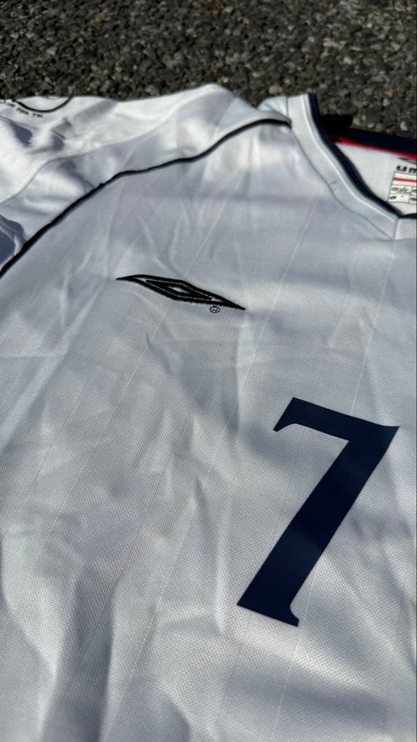 【UMBRO】イングランド代表 7番BECKHAM02 日韓W杯 ユニフォーム