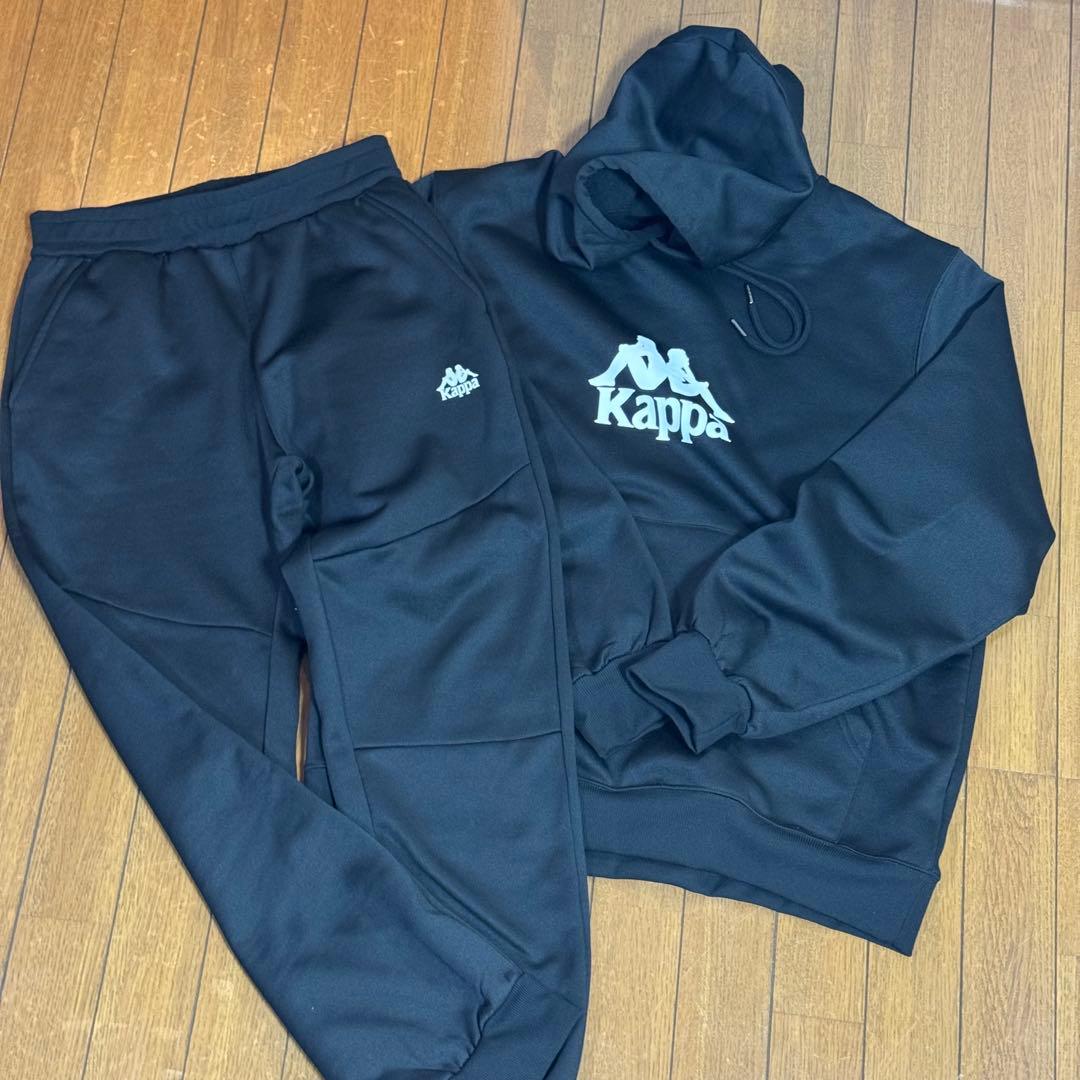 【新品未使用】Kappa ブラック ジャージセットアップ