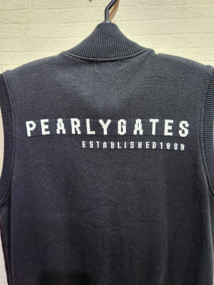 PEARLY GATES ブラックベスト サイズ　L