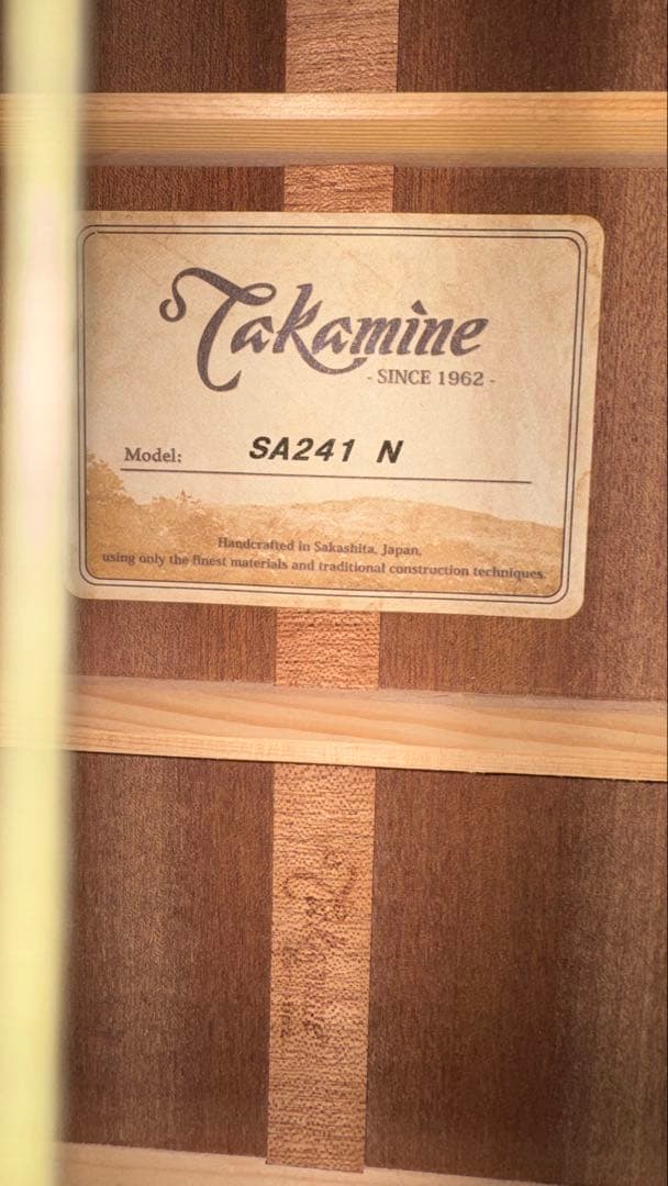 Takamine SA241 N アコースティックギター ハードケース付き
