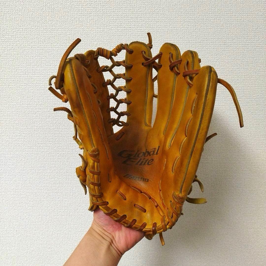 076 ミズノ グローバルエリート イチローモデル 型抜群 軟式 外野手グローブ