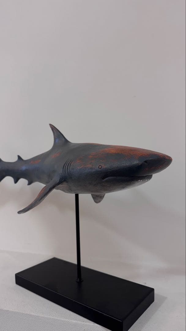 木製サメの置物 約60cm