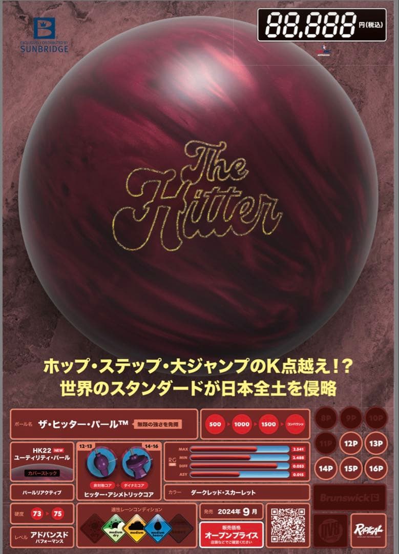 プラグ済み　ラディカル　ザ・ヒッターパール