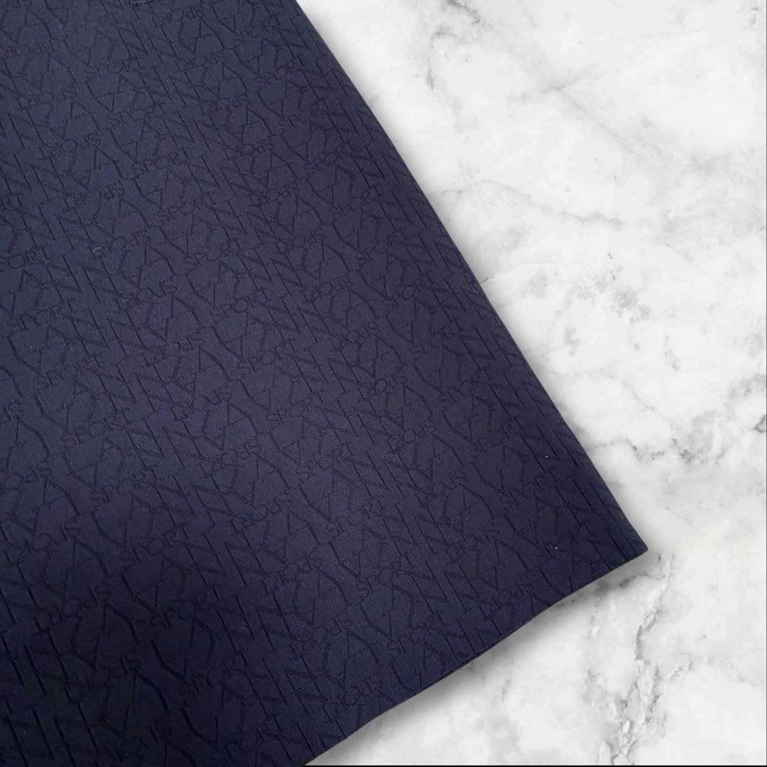 美品！　LANVIN SPORT 総柄　スカート　44 NAVY