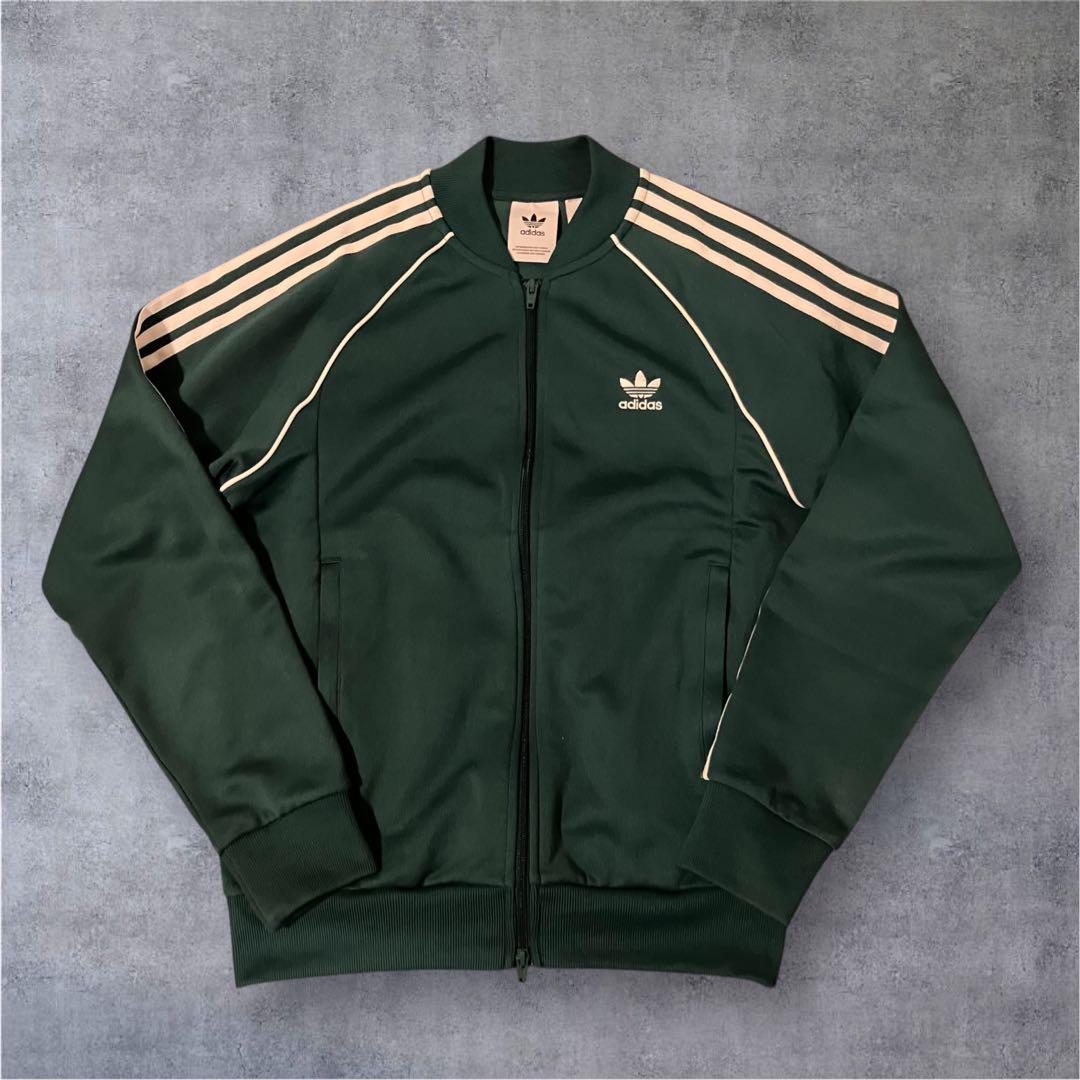 adidas トラックジャケット グリーンカラー Lサイズ c25-7-5
