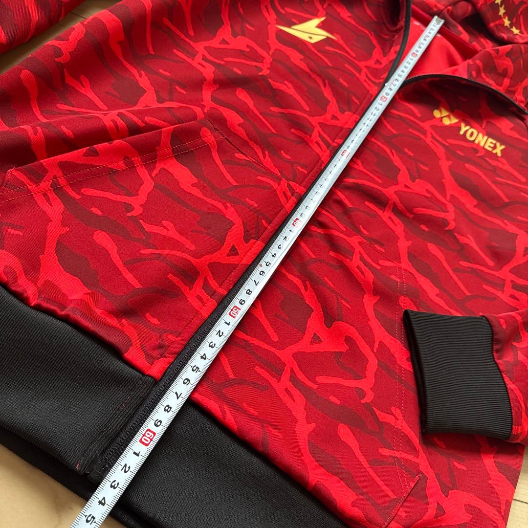 YONEX ヨネックス　カモフラージュ ジップアップウェア　リンダン　Mサイズ