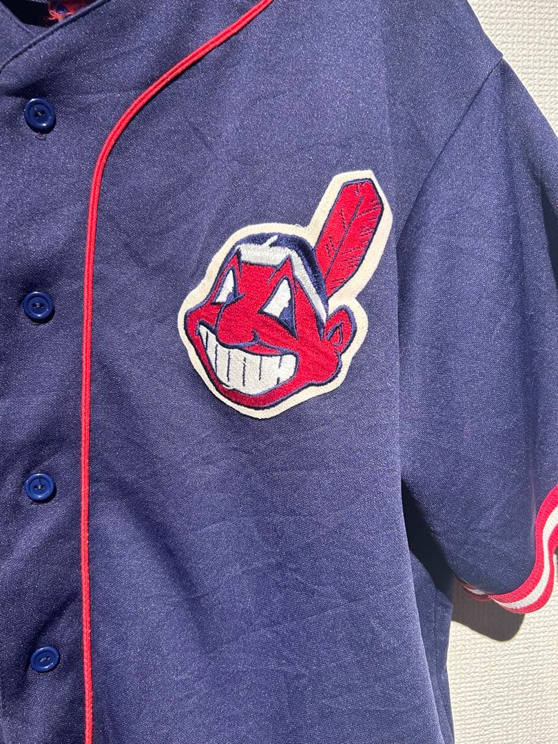 希少古着 Majestic MLB CLEVELAND INDIANS