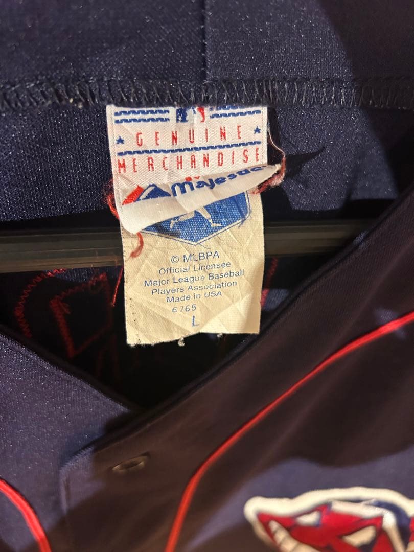 希少古着 Majestic MLB CLEVELAND INDIANS