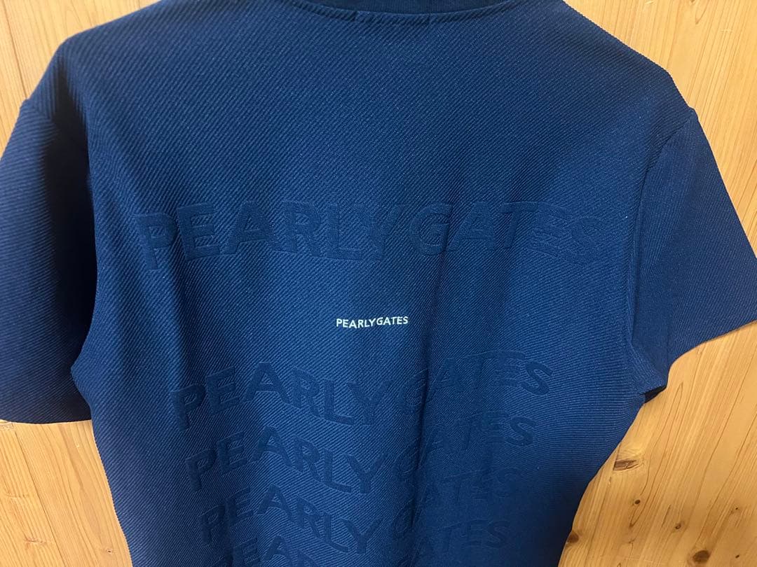 メンズPEARLY GATES ネイビー ゴルフポロシャツ　ペアルック可能