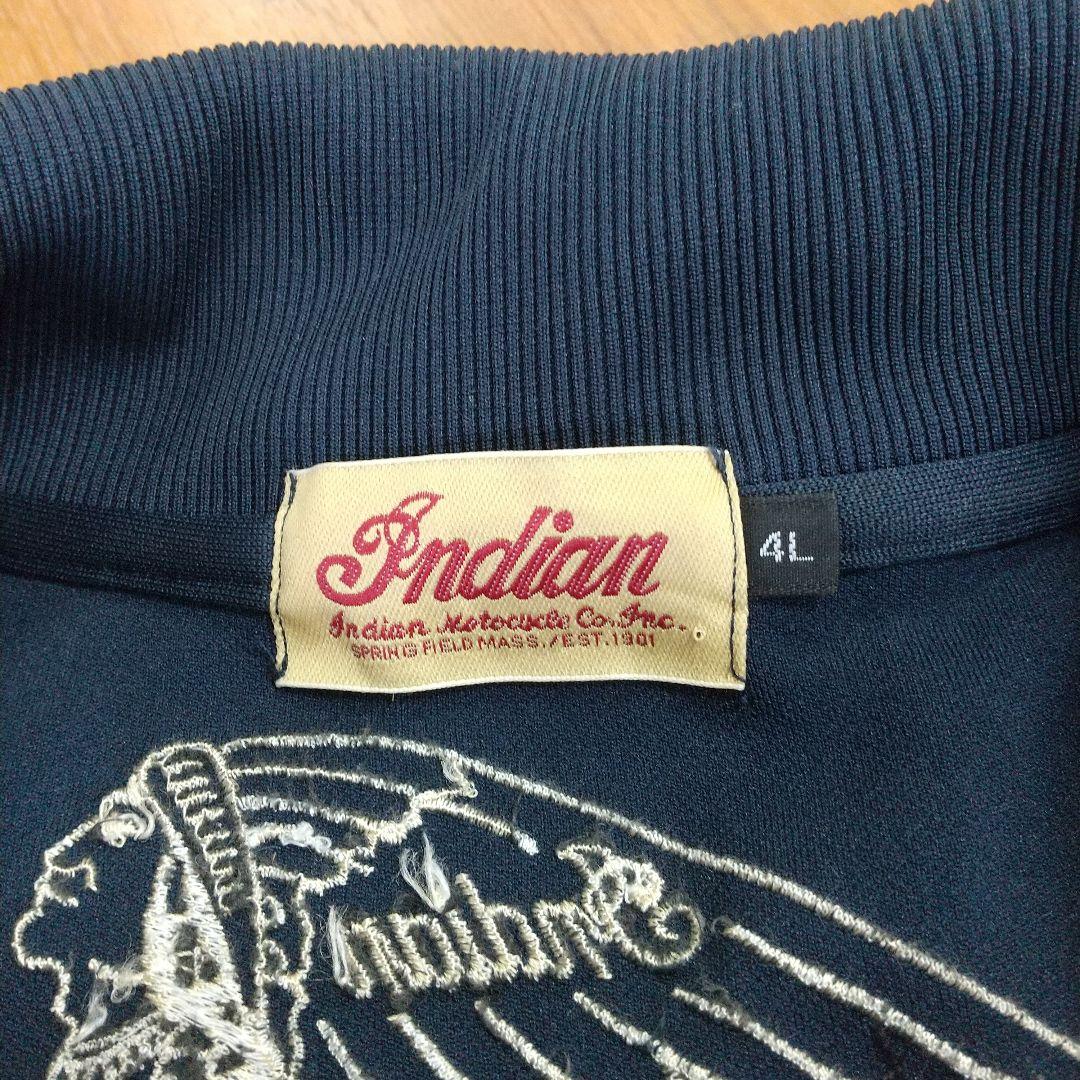 ✨4Ｌ✨インディアン フルジップ ジャージ ジャケット フル背中ワッペン