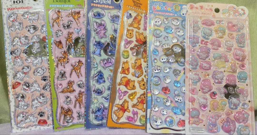 【正規品】プチドロップステッカー ボンボンドロップシール まとめ売り　２１枚
