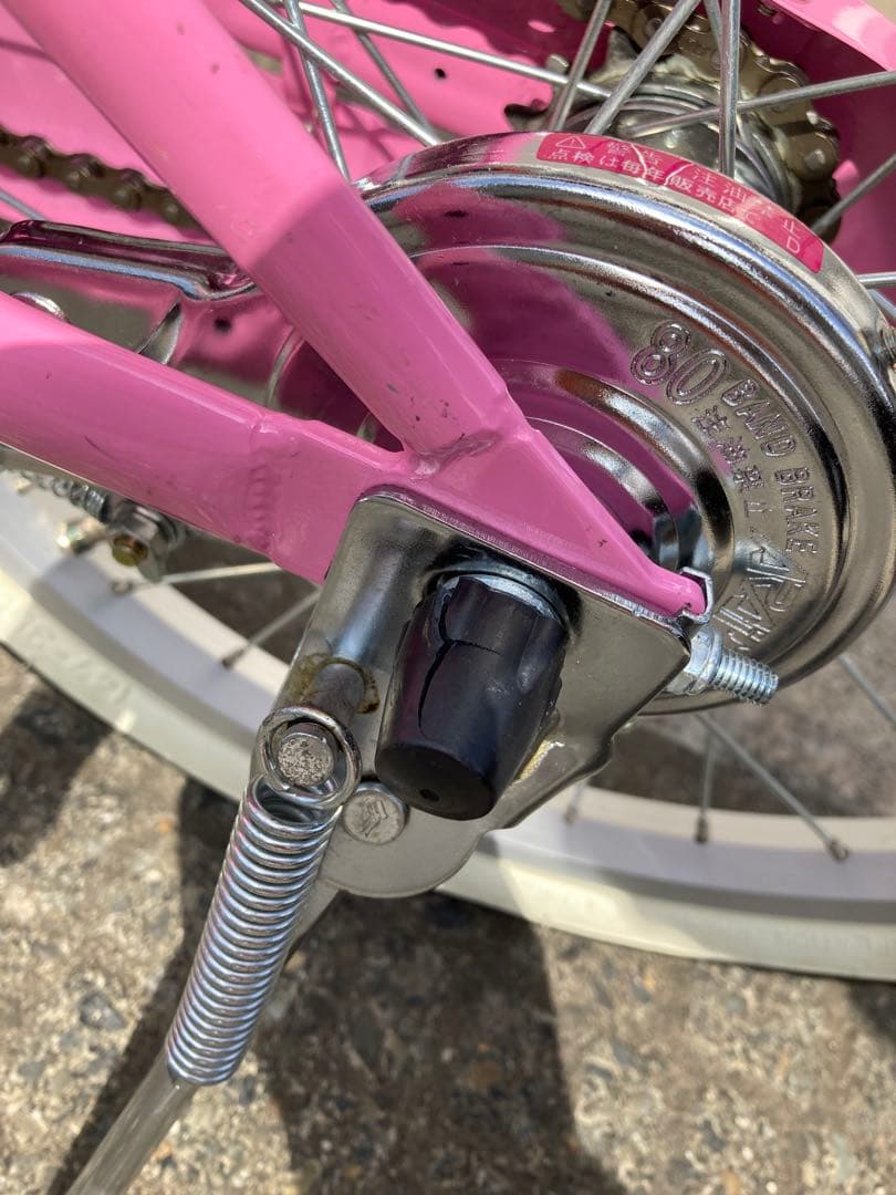 サイクルベースあさひ　18インチ子供用自転車 ピンク バスケット付き