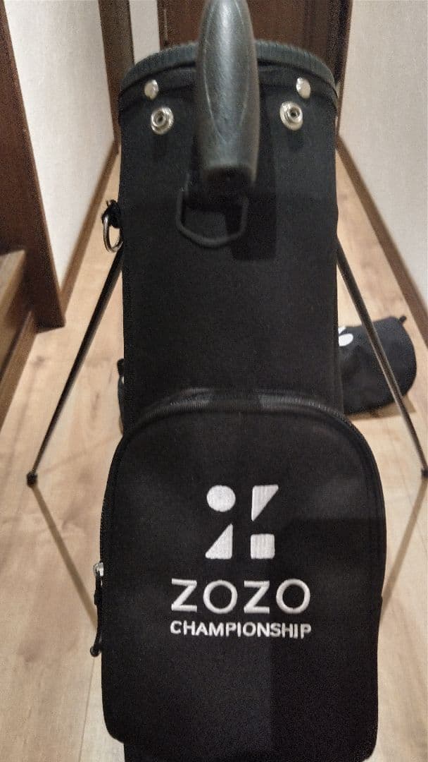 ZOZO CHAMPIONSHIP セルフスタンドバッグ ブラック　ゾゾ　廃盤