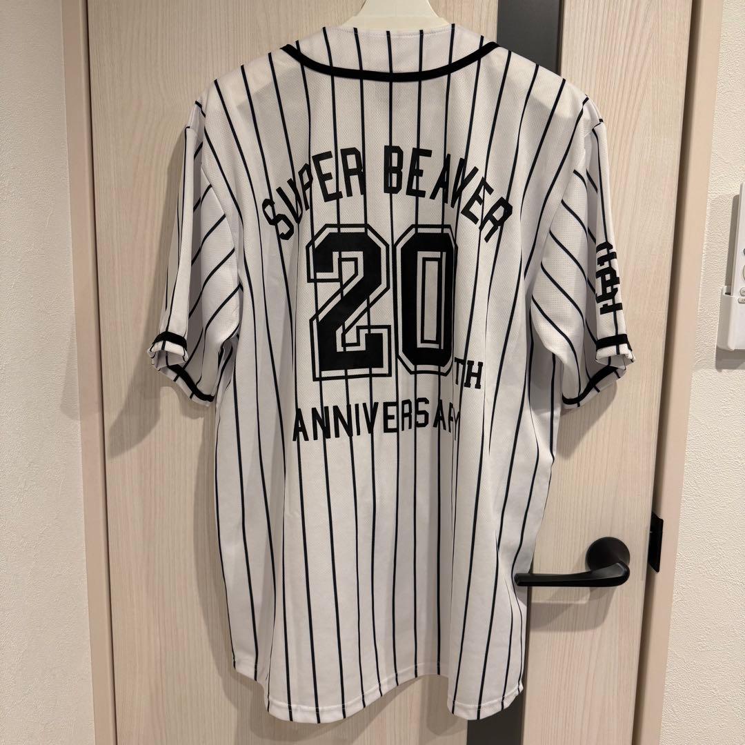 SUPER BEAVER 20周年ベースボールシャツ ストライプ XLサイズ