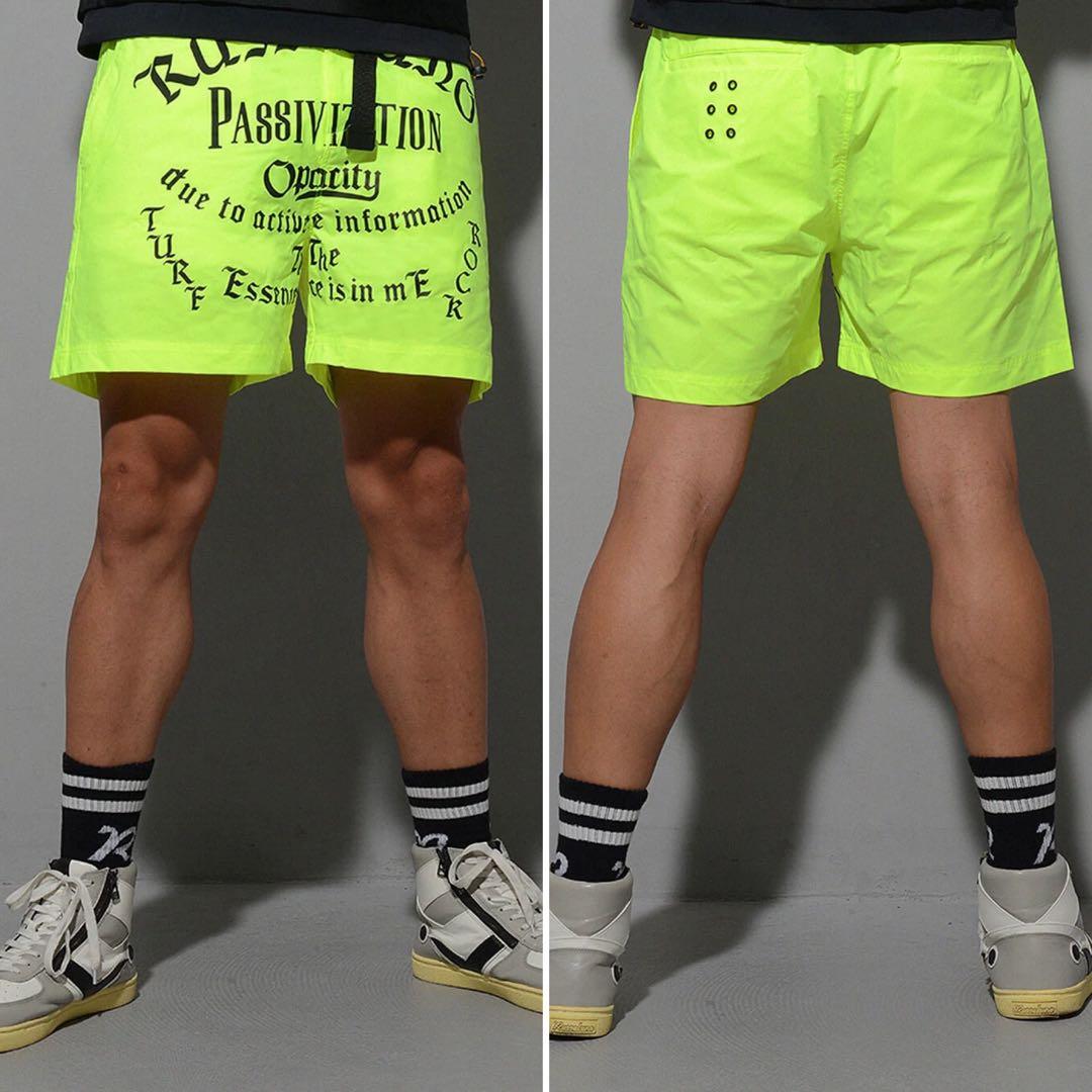 新品 ラッセルノ ゴルフ 2Way ボードショーツ ネオンイエロー XL 6