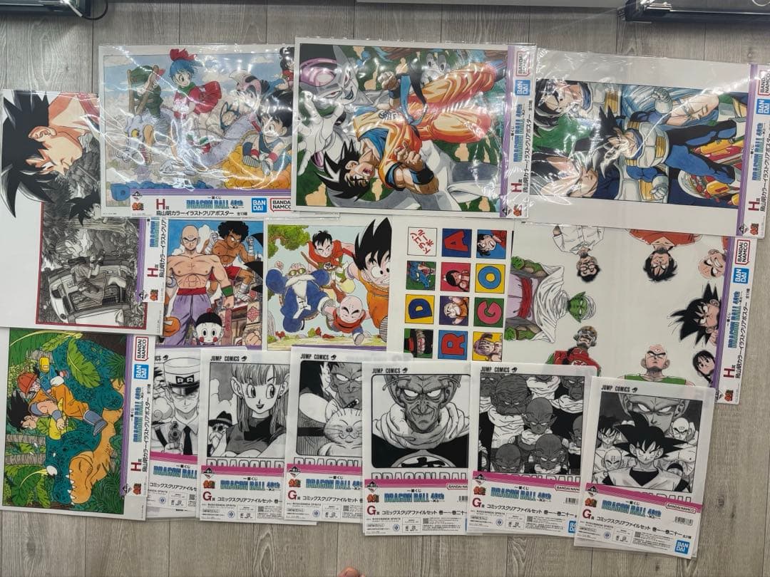 ドラゴンボール原作グッズまとめ売り ポスター・シール・アクレクトetc