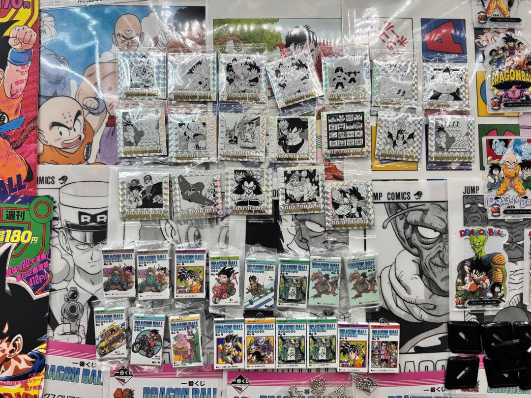 ドラゴンボール原作グッズまとめ売り ポスター・シール・アクレクトetc