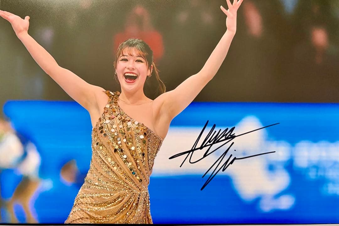 アリサ・リュウ 直筆サイン付き写真 女子フィギュアスケート証明書付 1枚