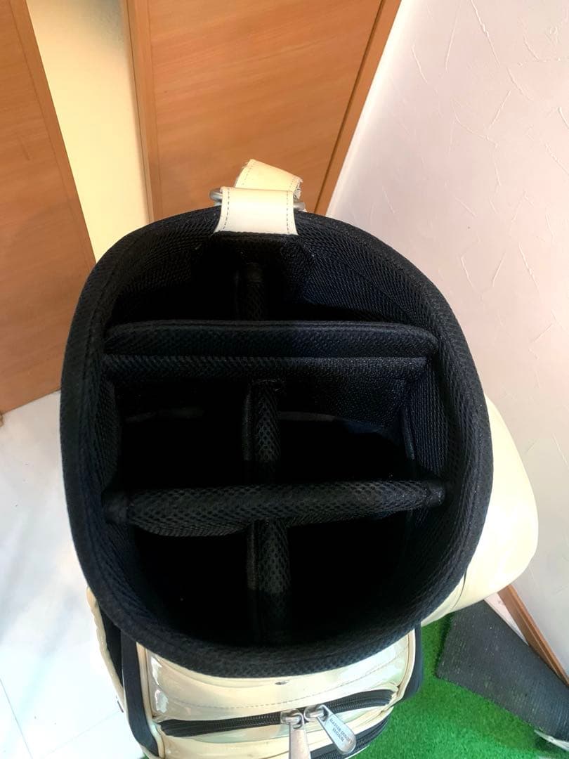 正規品　良品　パーリーゲイツ　マスターバニー　3点式　かキャディバッグ　エナメル
