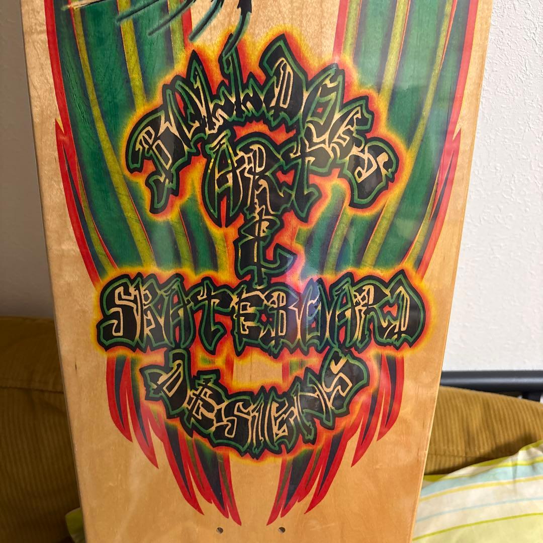 90's BDS Bulldog Art & Skateboardデッキ