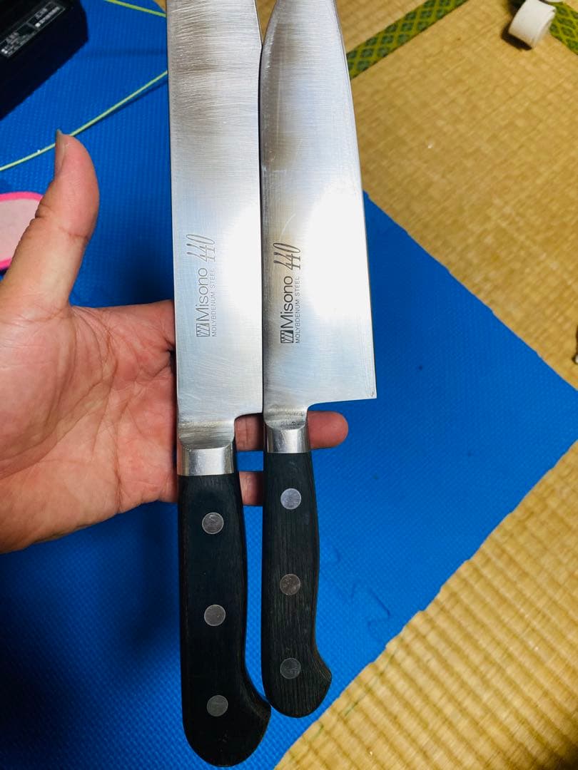 Misono 440 2個のセット　刃度18.5cmと24.5cm。