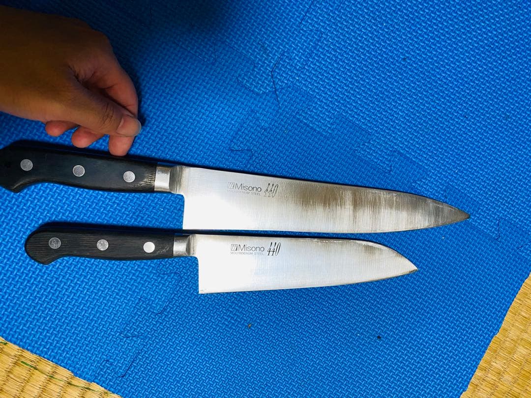 Misono 440 2個のセット　刃度18.5cmと24.5cm。