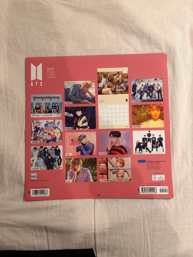 BTS 2020年オフィシャルカレンダー