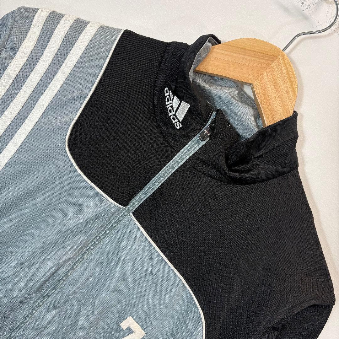 【used】adidas　トラックジャケット　切り替え　レディース 古着ジャージ