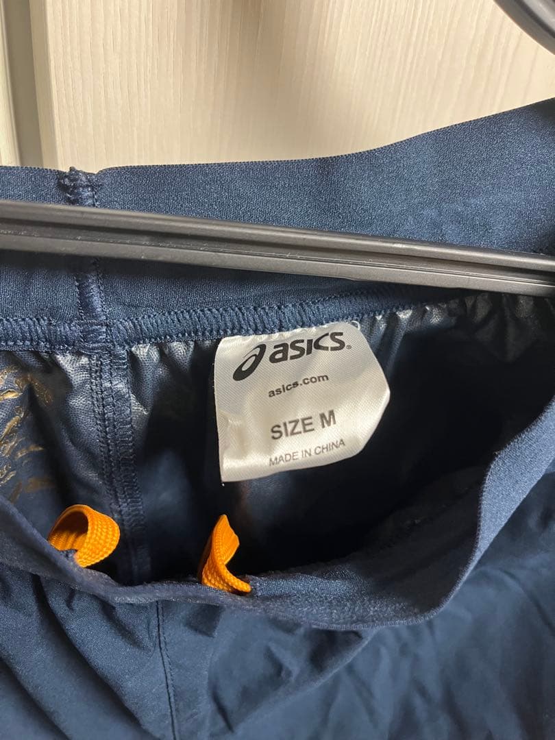 asics M ワラビーズ　ウインドブレーカー長ズボン