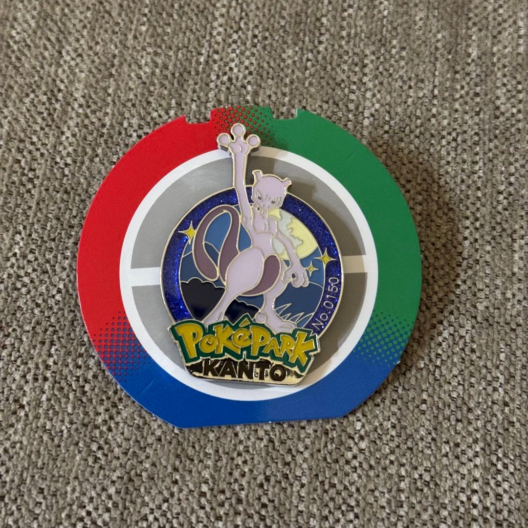 ボール付き　ポケパーク限定　ミュウツー　ピンズ