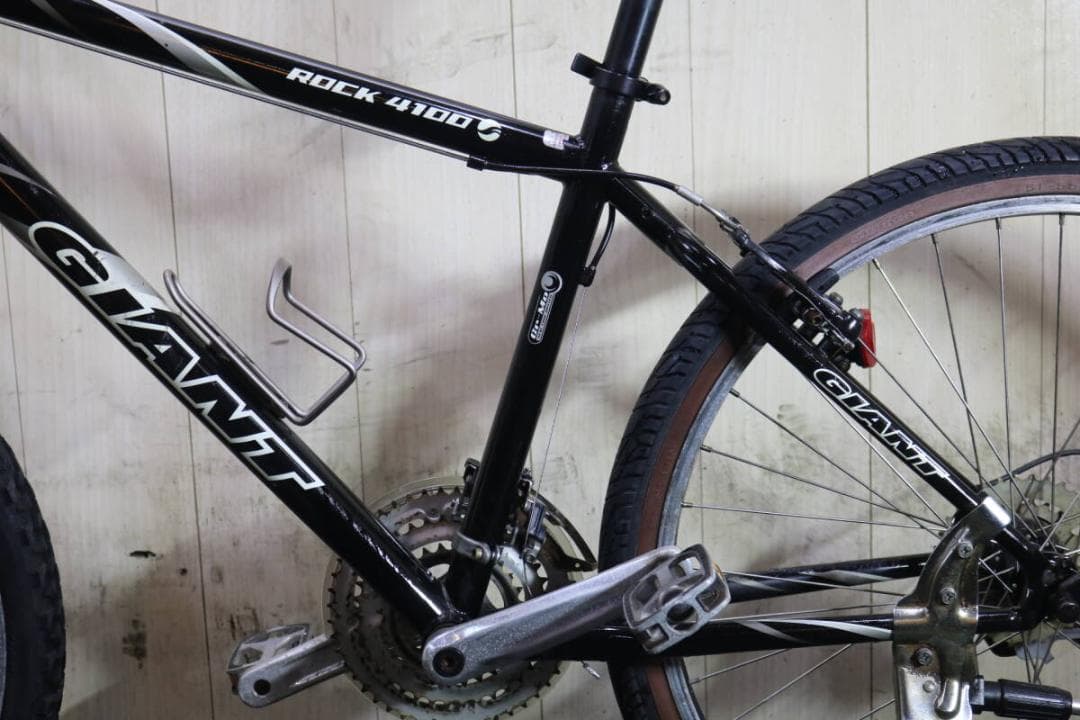 GIANT ROCK4100 26型 クロモリ 21速 430mm 黒 MTB