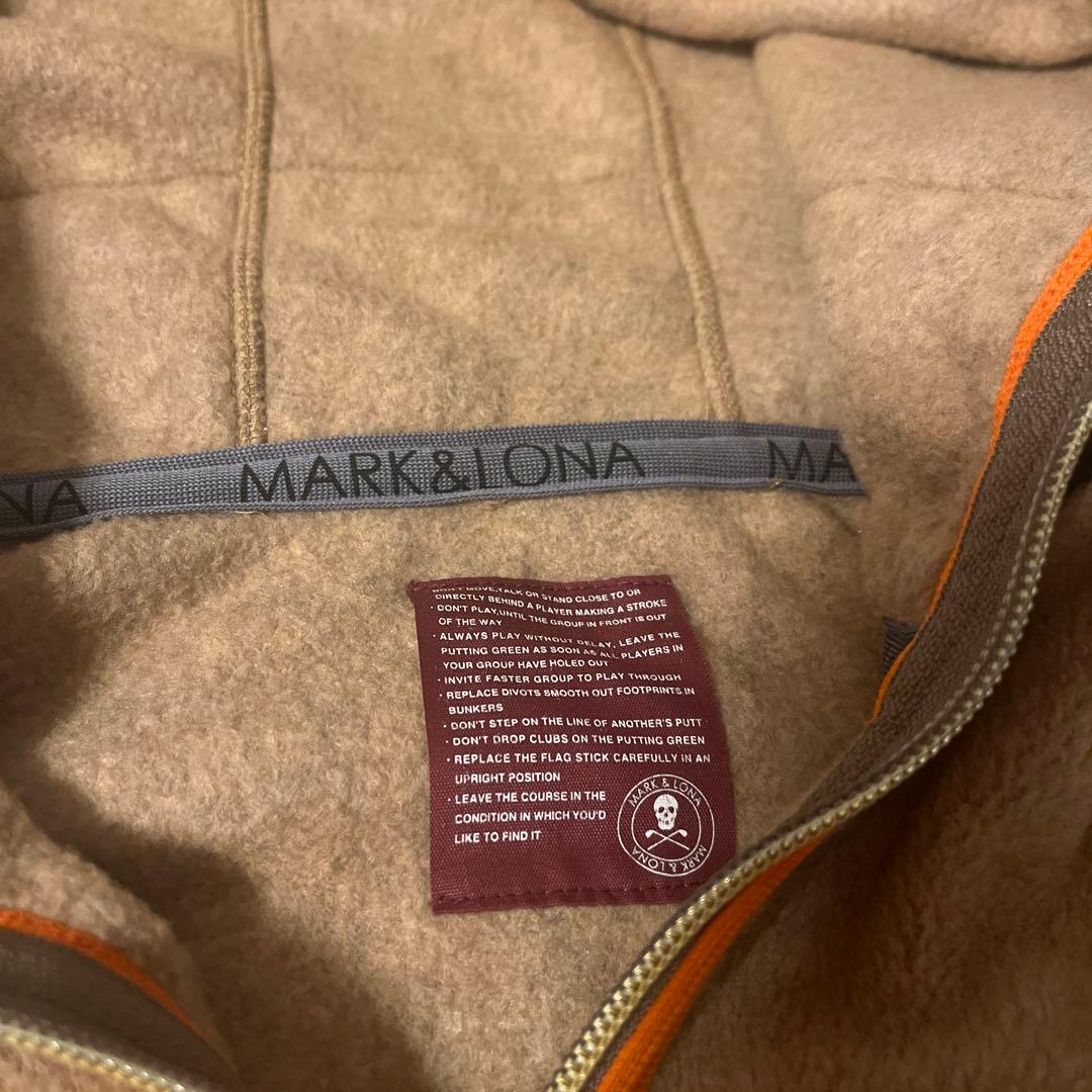 MARK&LONA フリースジャケット フード付き