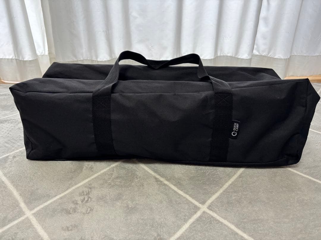 クイックキャンプ　折りたたみ スリムウッドロールテーブル 120×50cm