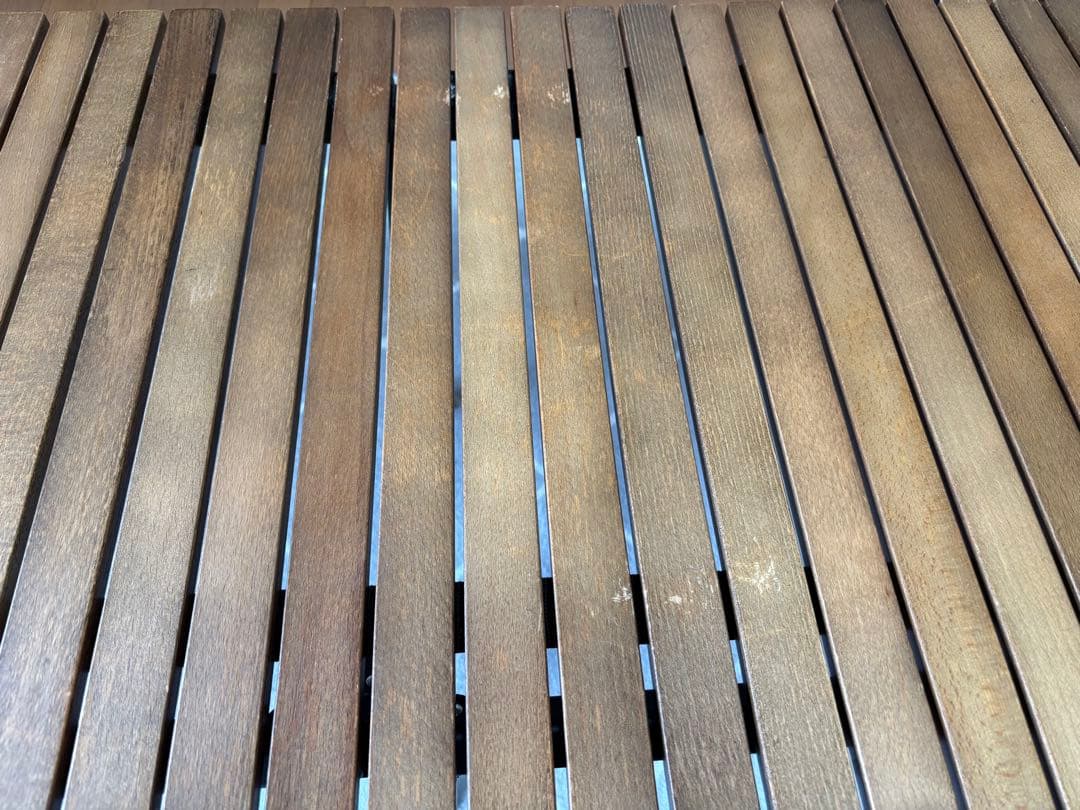 クイックキャンプ　折りたたみ スリムウッドロールテーブル 120×50cm