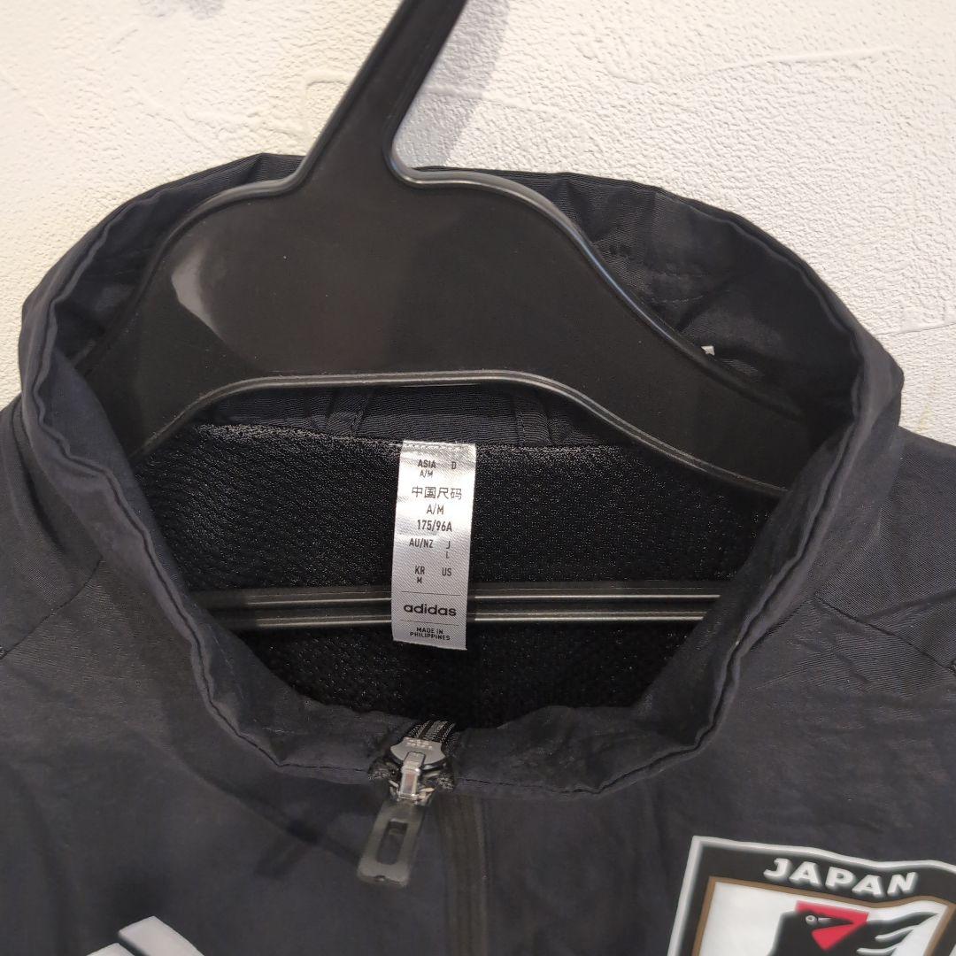 adidas 日本サッカー協会 ウィンドブレーカー 黒　Ｌサイズ　非売品　支給品