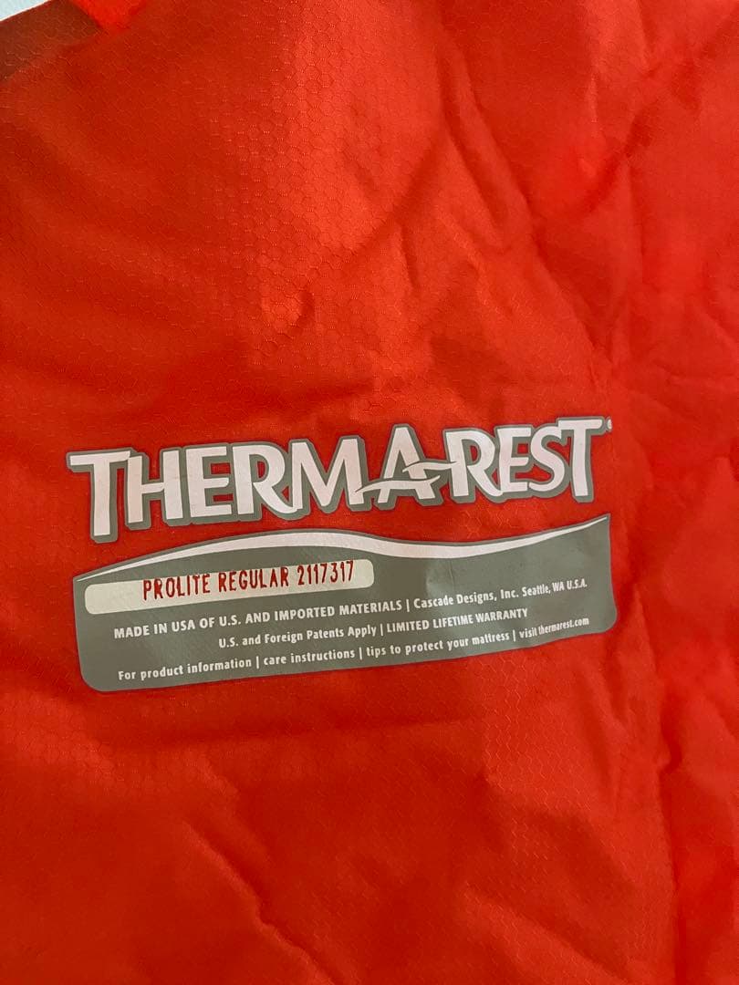 アウトドア寝具 THERMAREST PROLITE Regular 2117317
