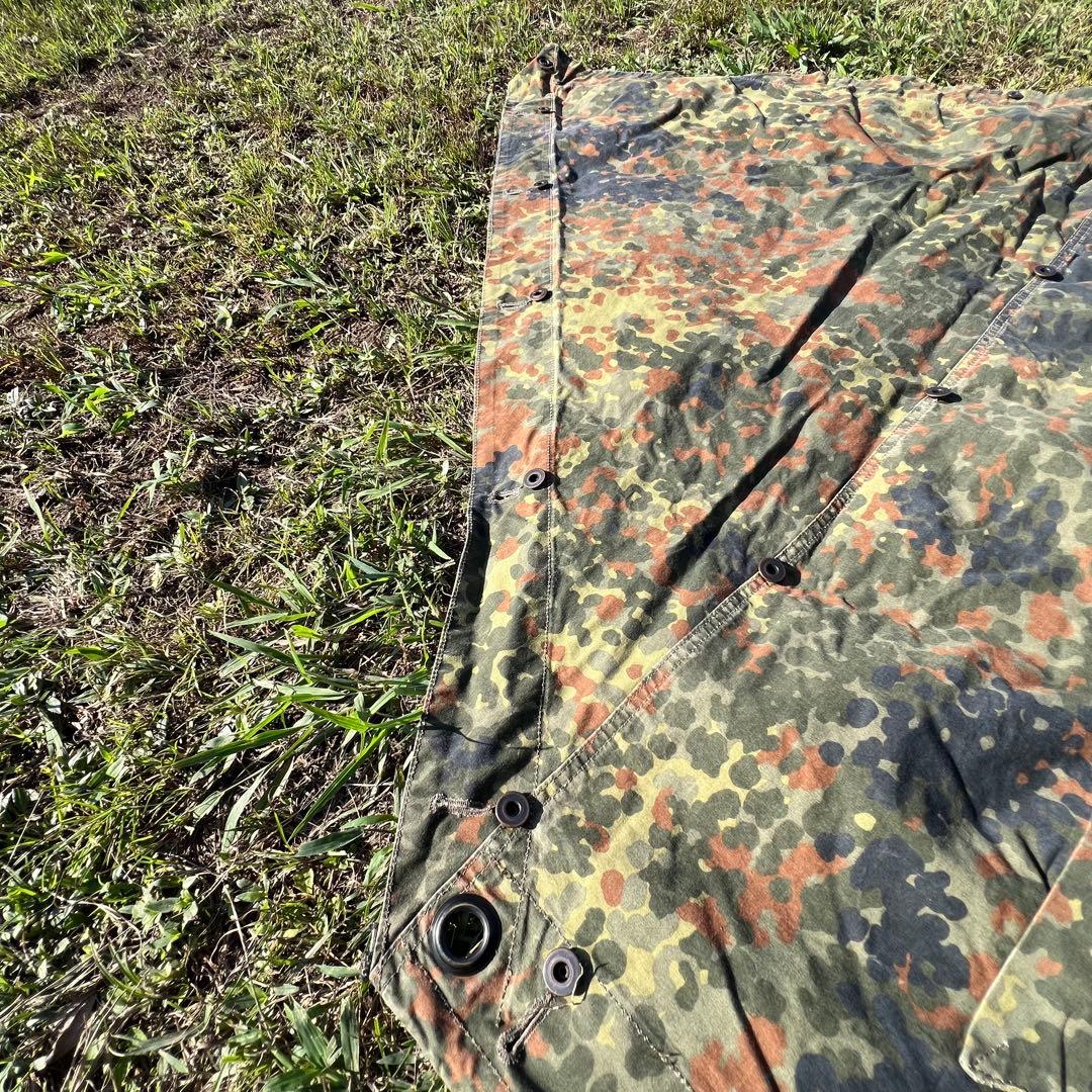 ［希少］ドイツ軍幕 パップテント ファスナー加工