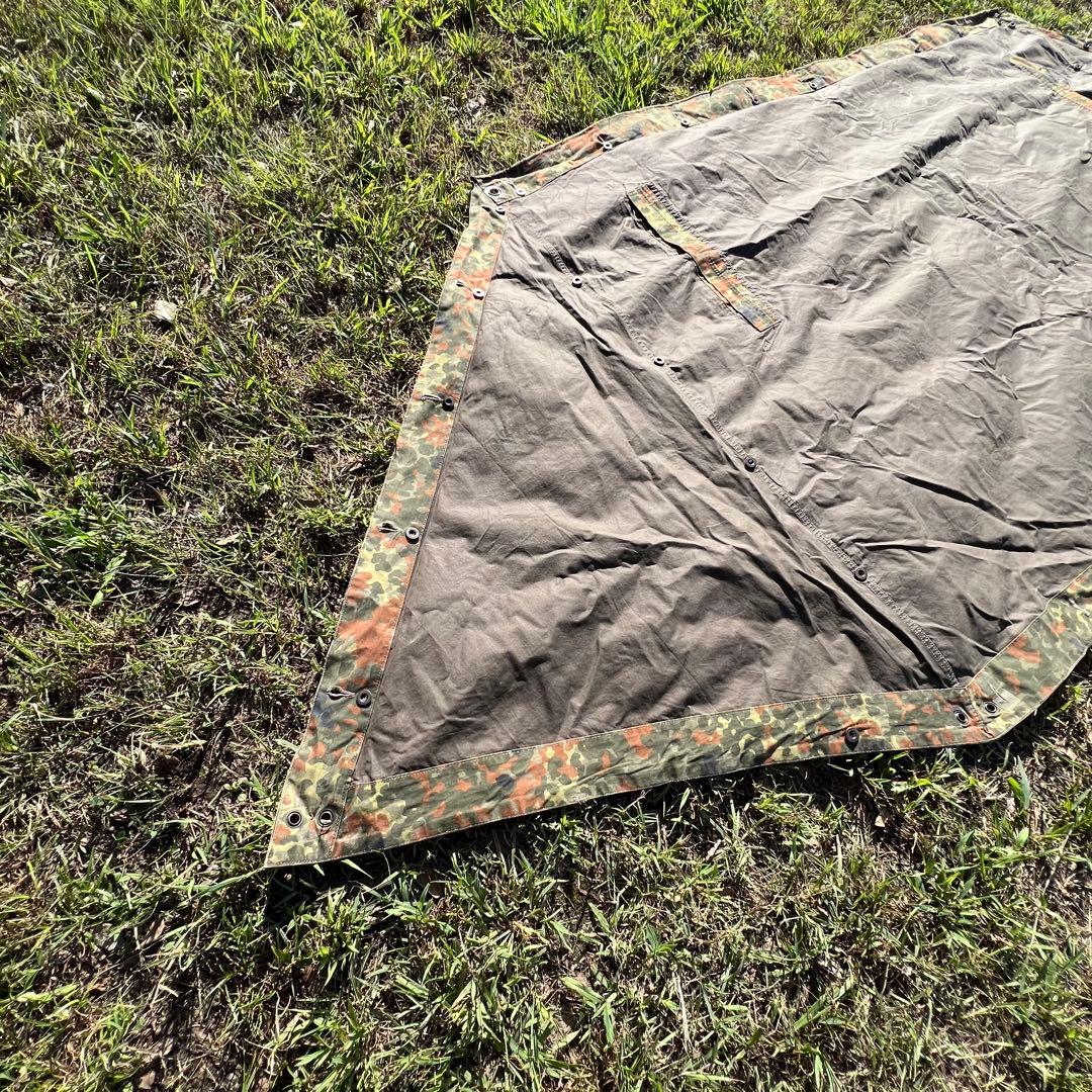 ［希少］ドイツ軍幕 パップテント ファスナー加工
