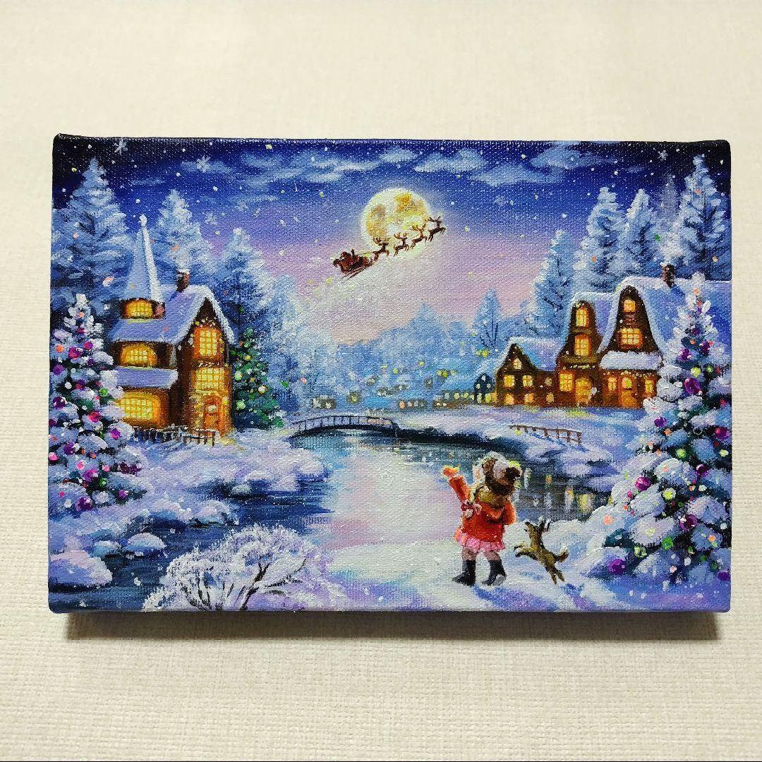 小**様 『聖夜の出来事』アクリル画 SM 風景画 絵画